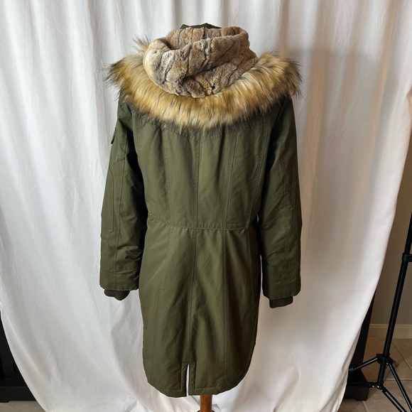 1 Madison Army Green Expedition Hooded Coat - EXCELLENT CONDITION - Large - Picture 4 of 10